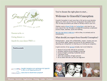 Tablet Screenshot of gracefulconception.com